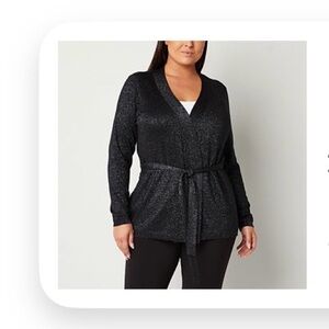 BOLD elements Shimmering Black Cardigan